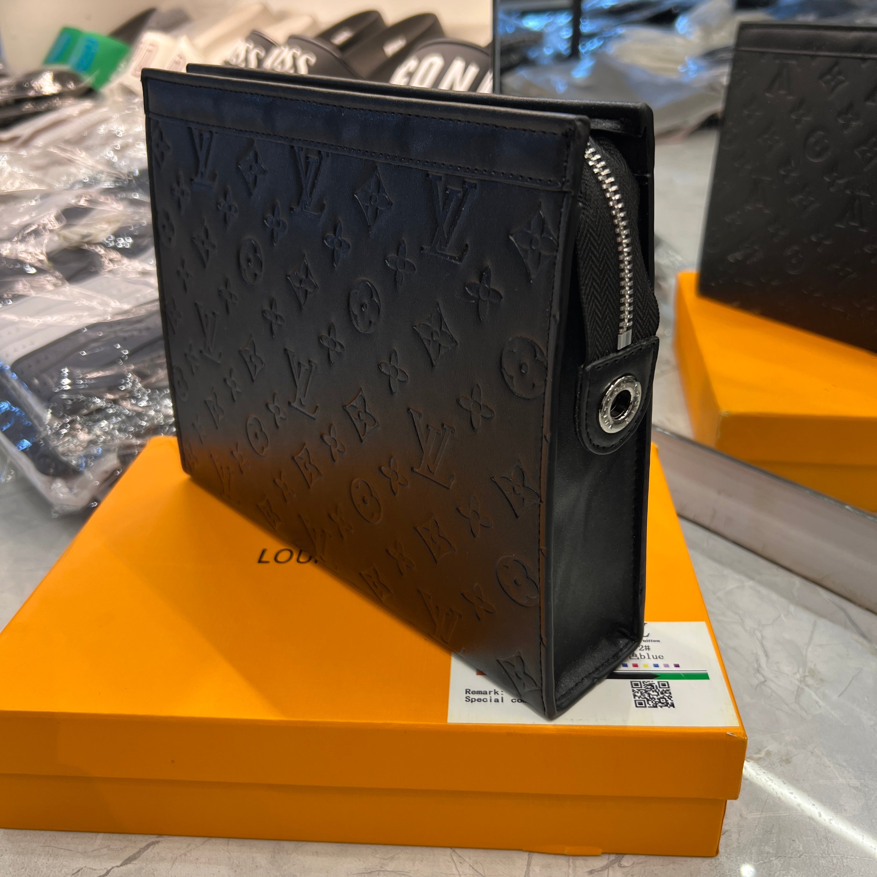 Trendy pouch premium Bag with box