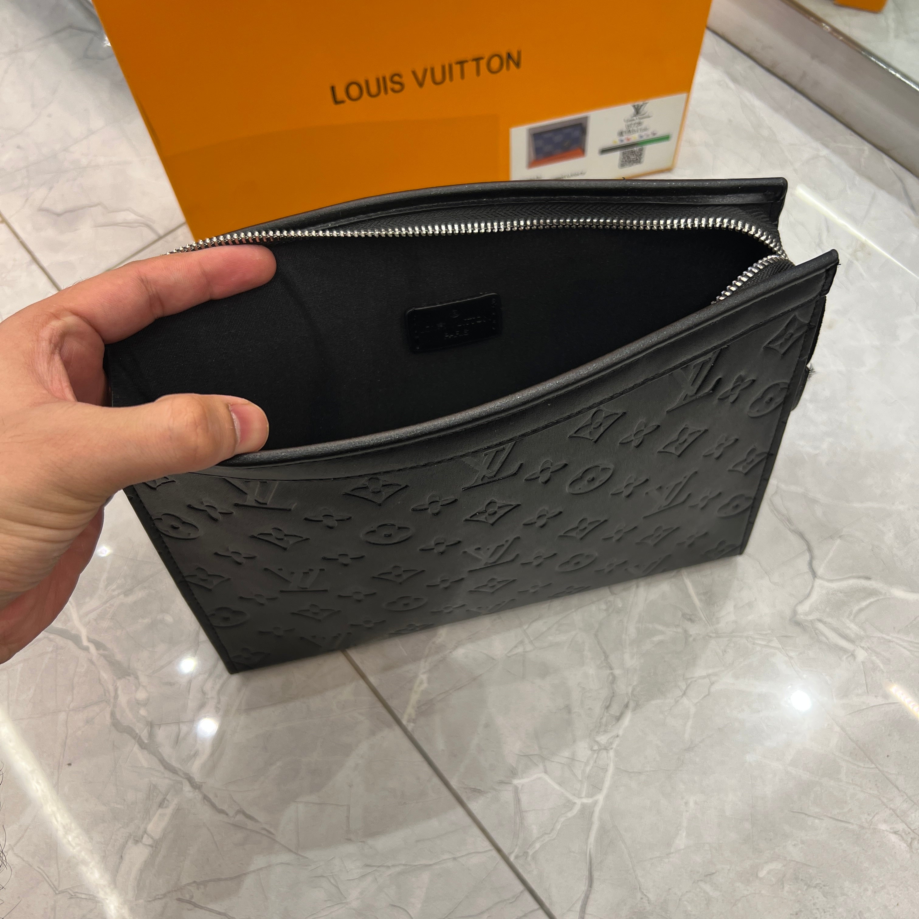 Trendy pouch premium Bag with box