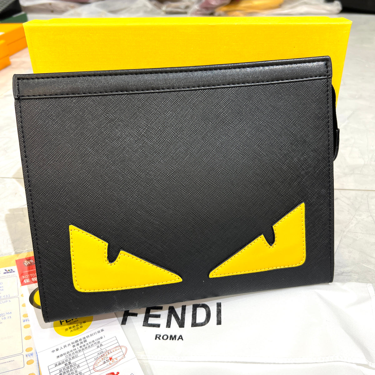 Trendy pouch premium Bag with box