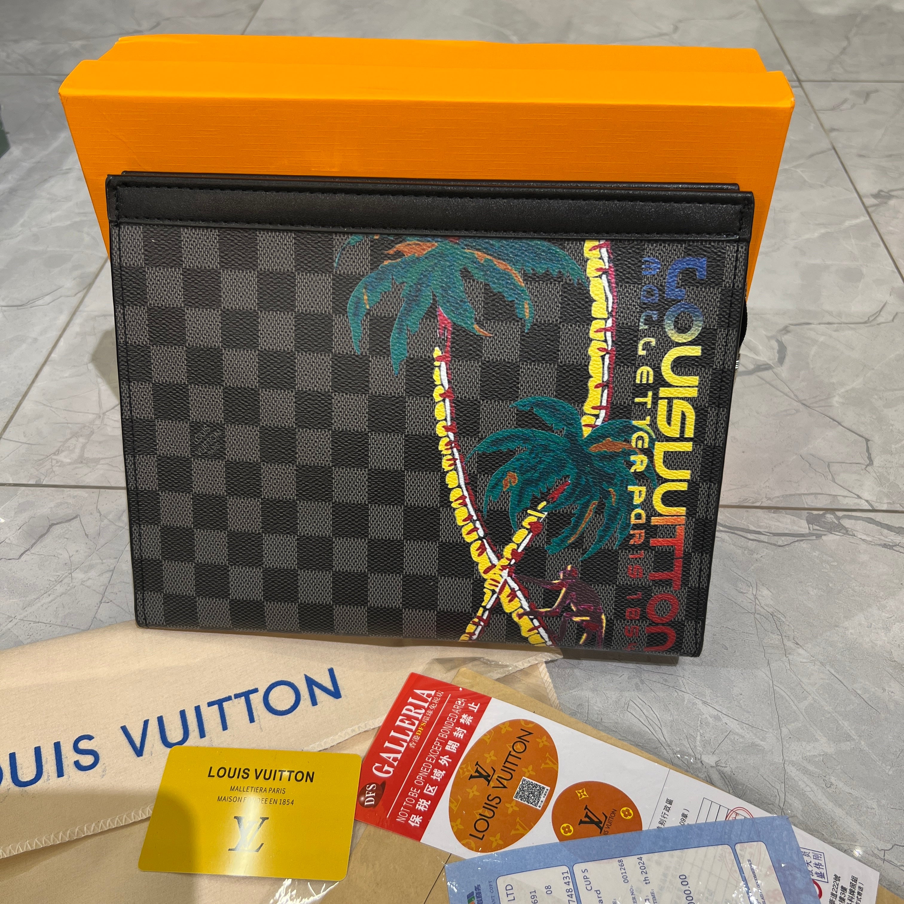 Trendy pouch premium Bag with box