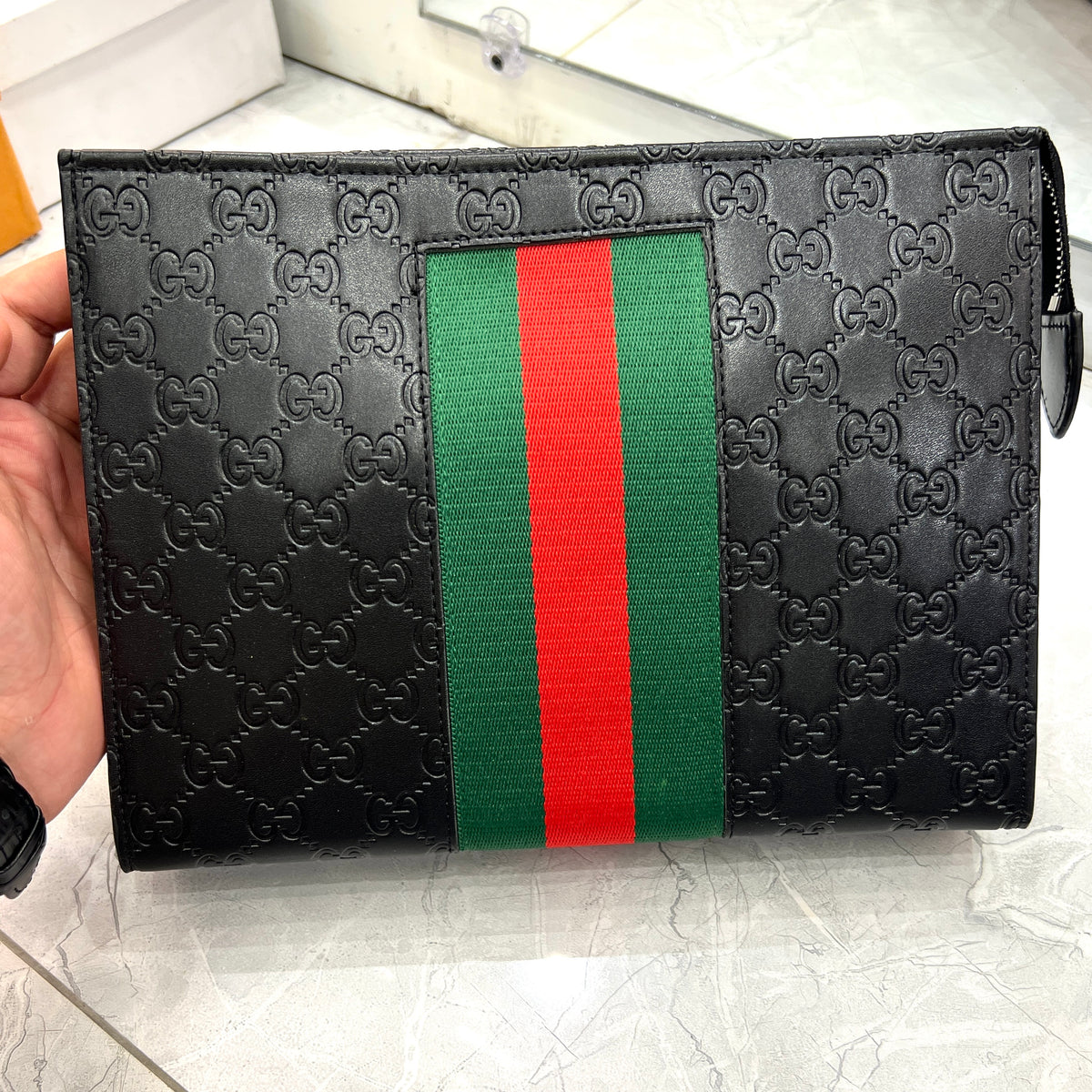 Trendy pouch premium Bag with box