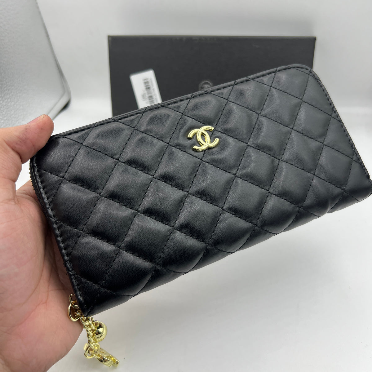 Chanel Classic Quilted Zip Wallet WAL
