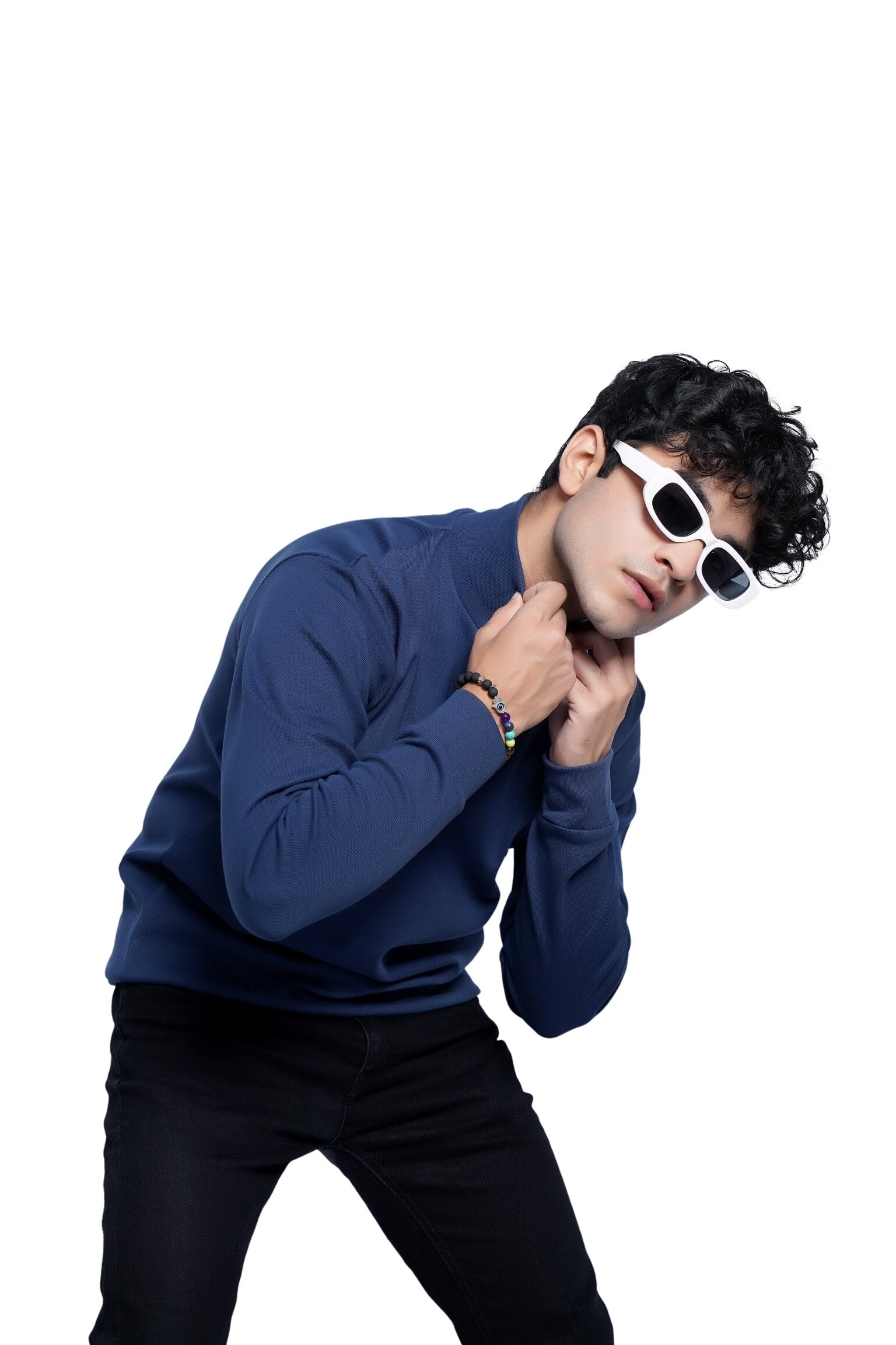 Turtle neck Blue