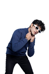 Turtle neck Blue